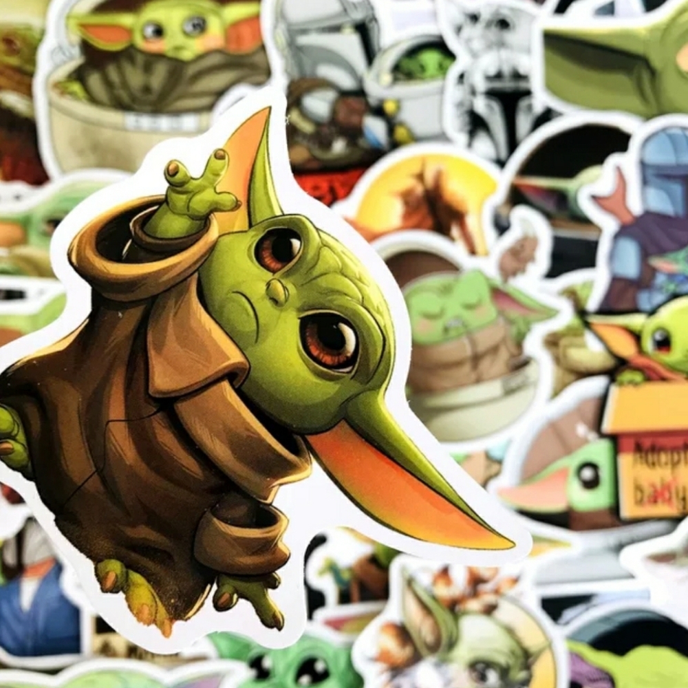 Baby Yoda, The Child, Grogu, 50 stickers